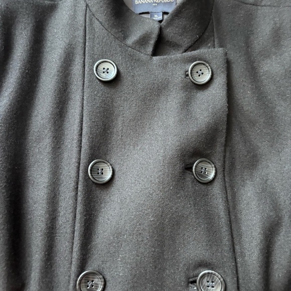 Women’s Banana Republic Double breasted Pea Coat Wool Blend Size XL - Picture 4 of 11